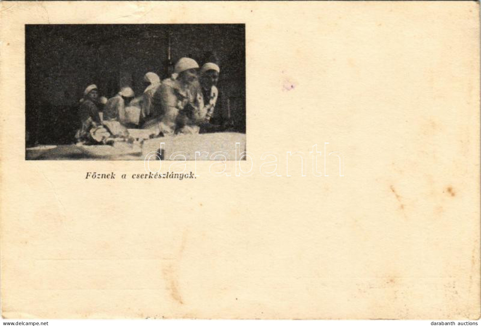 T3 1934 Főznek A Cserkészleányok. Magyar Cserkészleány Szövetség Kiadása / Hungarian Girl Scouts, Cooking (EB) - Unclassified