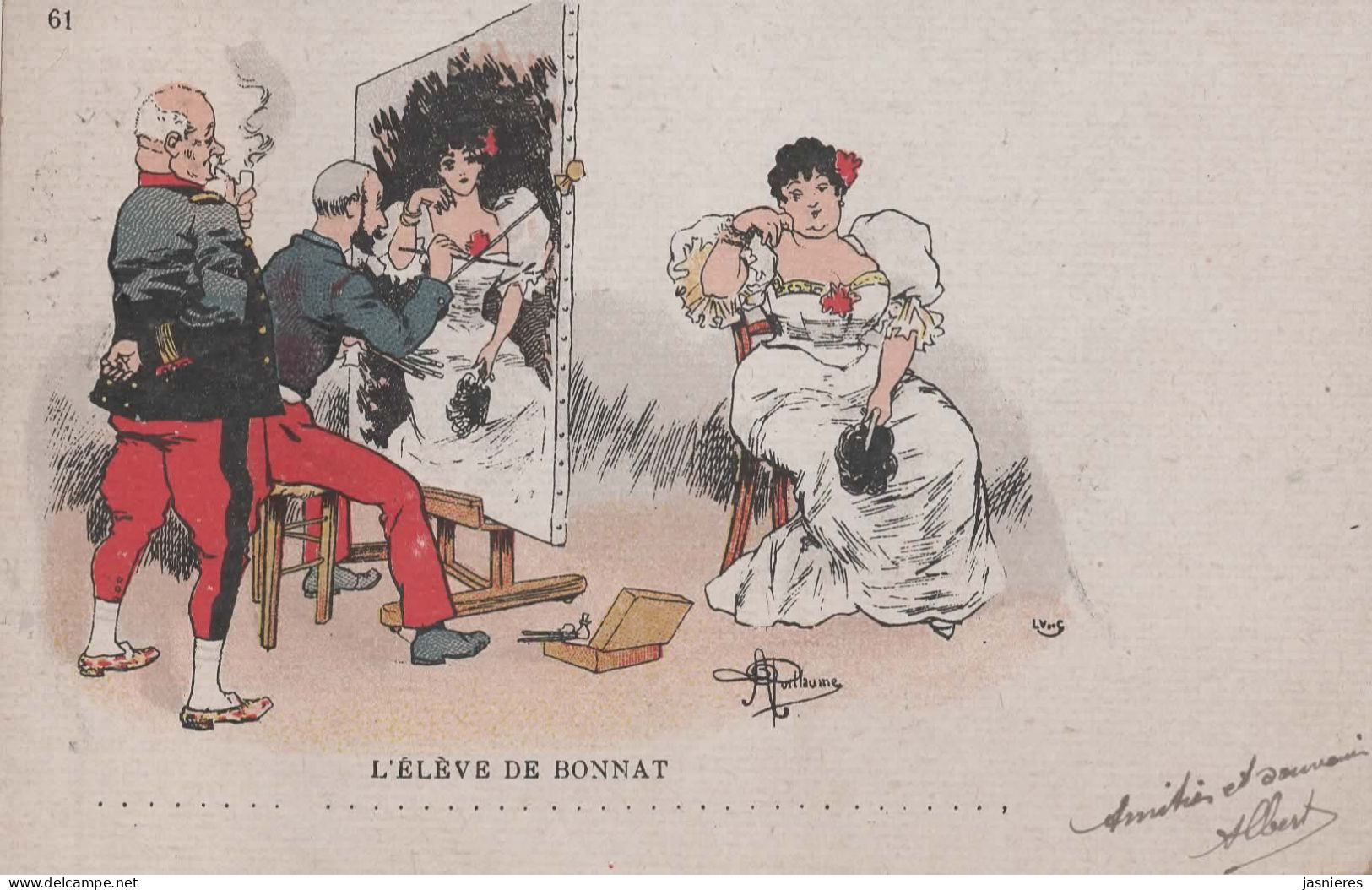 CPA Albert GUILLAUME - L' Elève De Bonnat - N°61 - 1904 - Guillaume