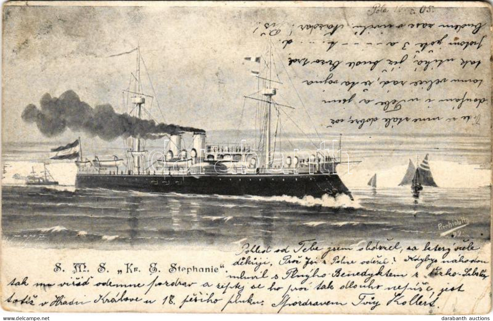 T3/T4 1905 K.u.K. Kriegsmarine, SMS Kronprinzessin Erzherzogin Stephanie (EB) - Ohne Zuordnung