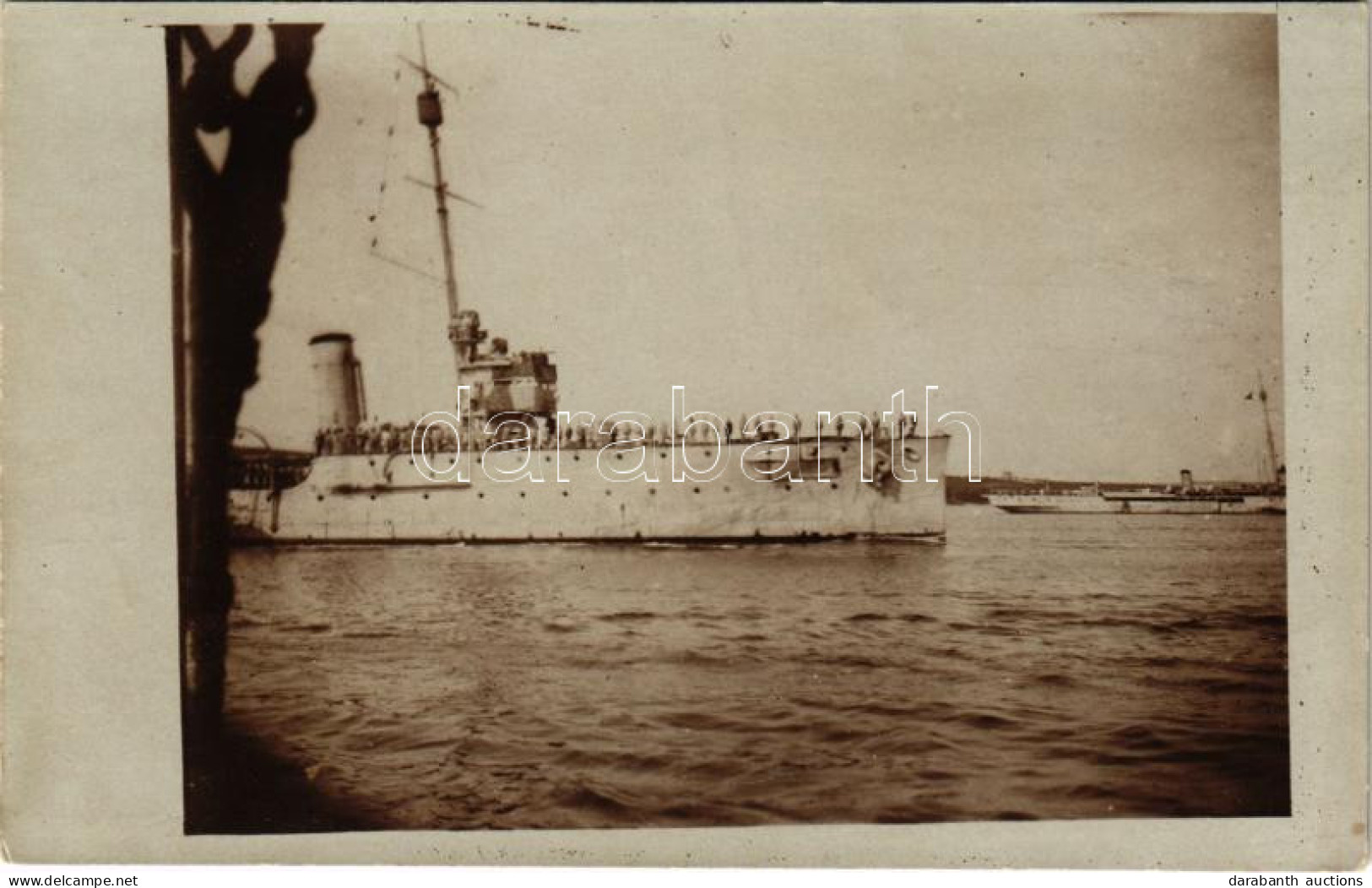 * T2/T3 1917 SMS SAIDA Osztrák-Magyar Haditengerészet Novara-osztályú Gyorscirkálója Az Otranttó-i Csata Után / Rapidkre - Unclassified