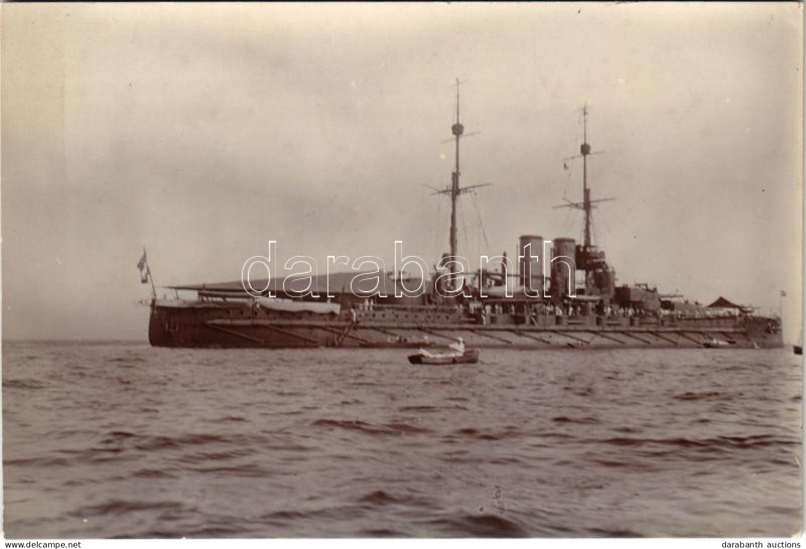* T2/T3 1913 Abbazia, Optaija; SMS Viribus Unitis Az Osztrák-Magyar Haditengerészet Tegetthoff-osztályú Csatahajója / K. - Non Classés
