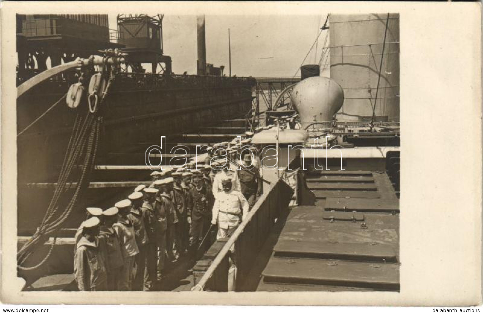 * T2 1917 SMS NOVARA Cs. és Kir. Haditengerészet Helgoland-osztályú Gyorscirkáló Fedélzete IV. Károly és Maximilian Njeg - Non Classés