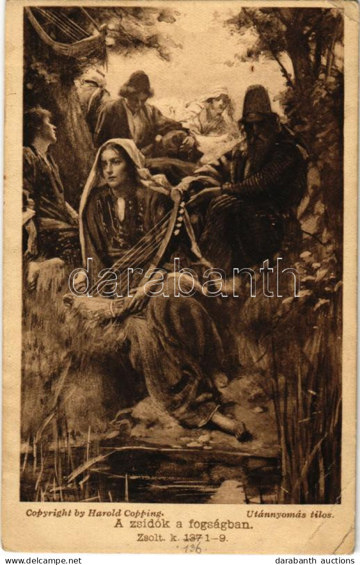 * T3 1914 A Zsidók A Fogságban / Judaica Art Postcard S: Harold Copping (EB) - Zonder Classificatie