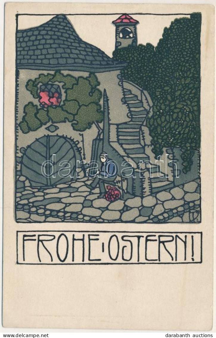 ** T2/T3 Frohe Ostern! Wiener Werkstätte No. 192. S: Josef Divéky - Unclassified