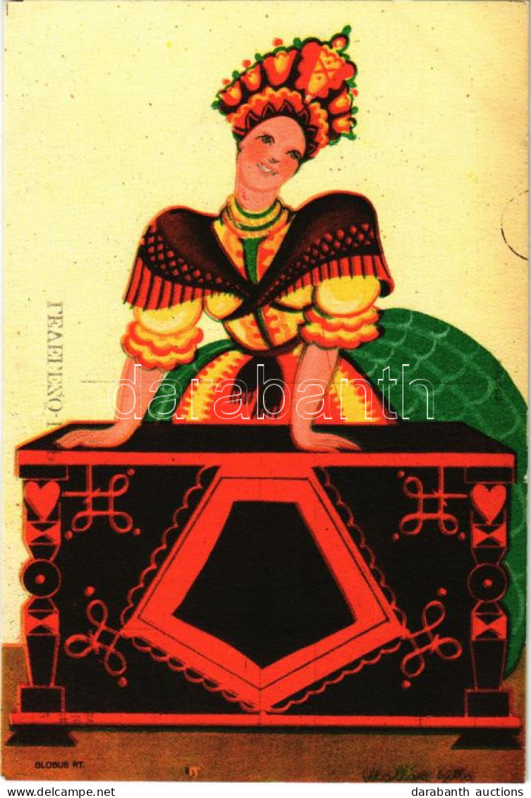 ** T2 Magyar Folklór Művészlap. Globus R.T. / Hungarian Folklore Art Postcard S: Mallász Gitta - Zonder Classificatie