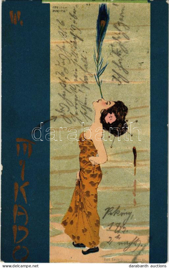 T2/T3 1901 Mikado III. Asian Style Art Nouveau Litho. Emile Storch Vienne S: Raphael Kirchner (fl) - Non Classés