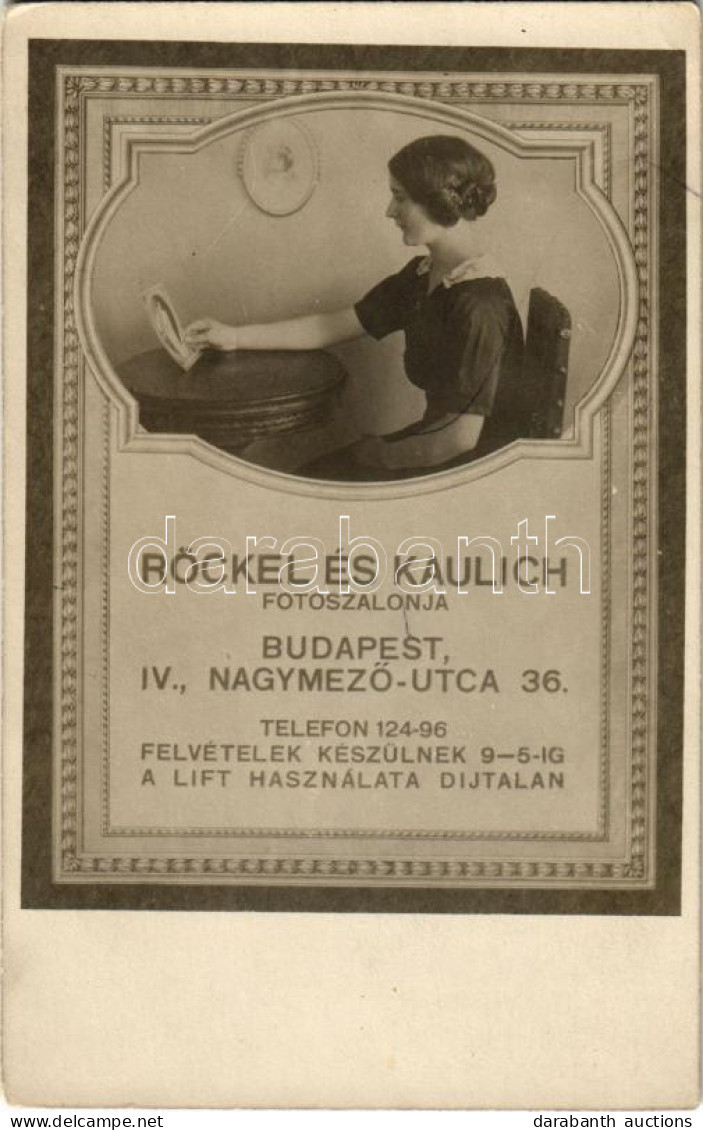 ** T2 Röckel és Kaulich Fotószalonja. Budapest, Nagymező Utca 36. Reklám / Hungarian Photo Salon's Advertisement. Photo - Sin Clasificación