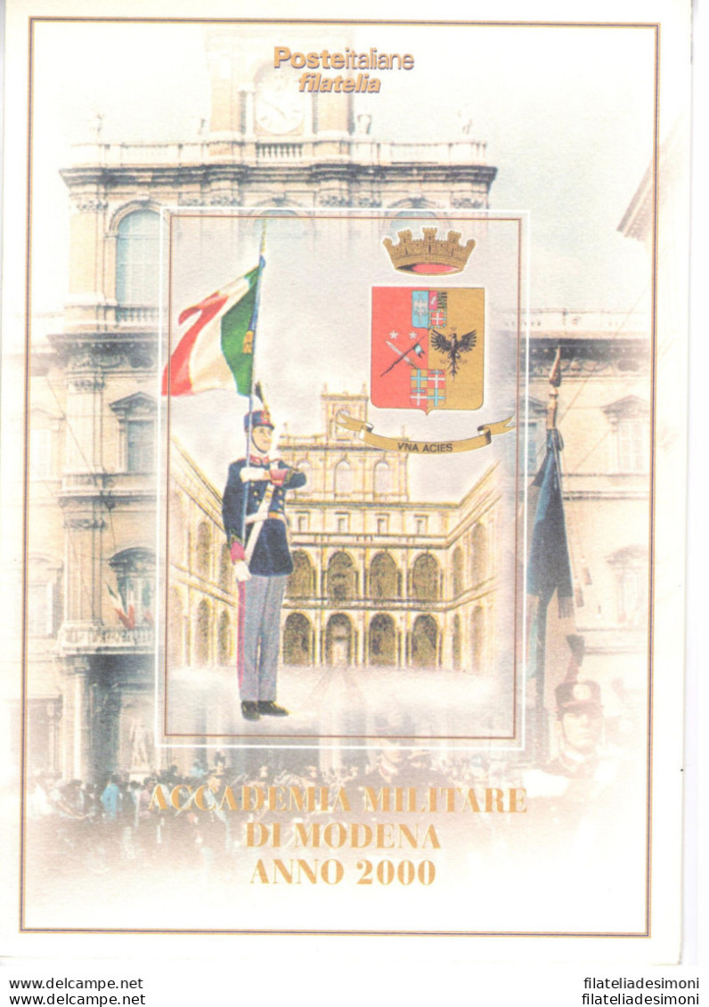 2000 Italia - Repubblica , Folder - Accademia Militare Di Modena N° 12  MNH** - Pochettes