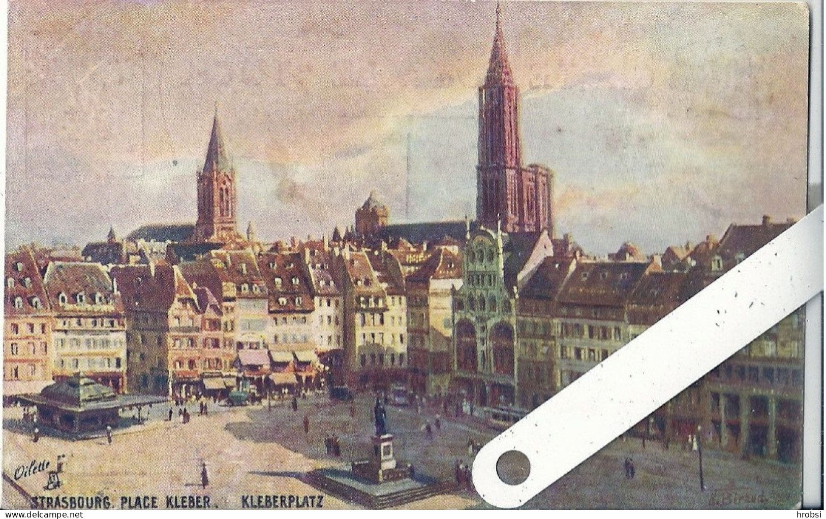 Illustrateur  Beraud, Strasbourg, Place Kléber, Ed Tuck - Beraud