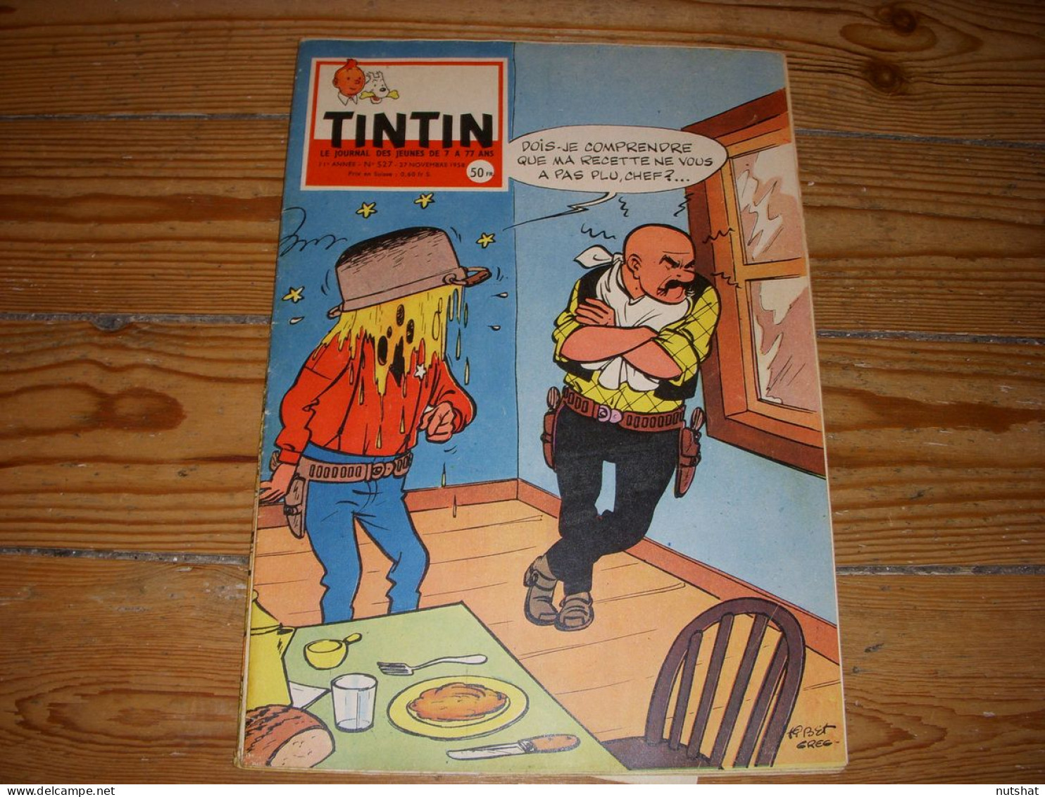 TINTIN 527 27.11.1958 TINTIN Au TIBET Les RECORDS D'ATHLETISME HISTOIRE ESCURIAL - Tintin