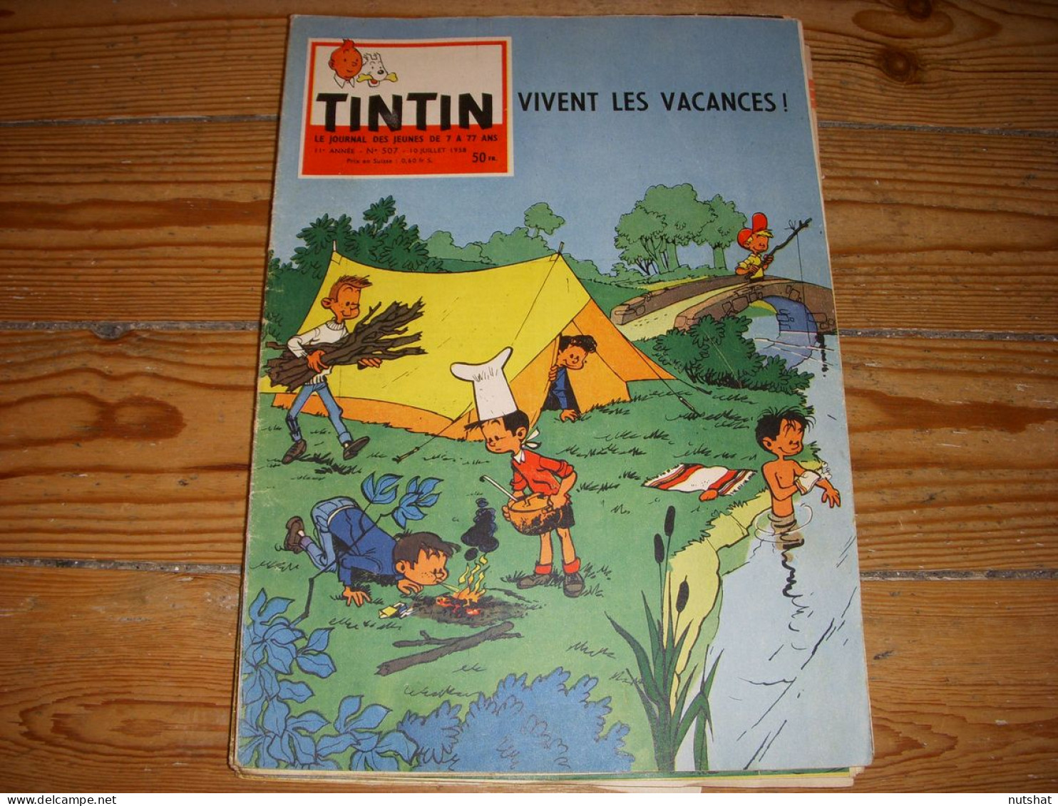 TINTIN 507 10.07.1958 OUMPAH PAH De GOSCINNY Et UDERZO Les SECRETS Du PETROLE - Tintin