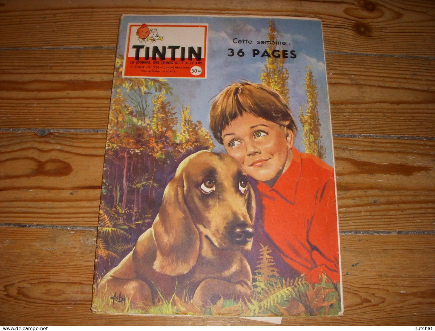 TINTIN 526 20.11.1958 AVION FUSEE X15 SCIENCE Du SOLEIL Au CRISTAL Les ESCORTEUR - Tintin