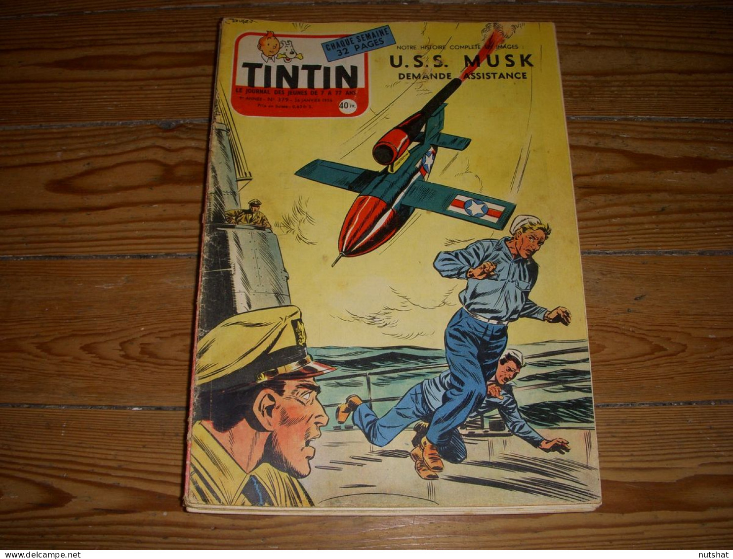 TINTIN 379 26.01.1956 Le BARRAGE Du HAUT-NIL SADD-EL-AALI Le Dr FINET A DISPARU - Tintin