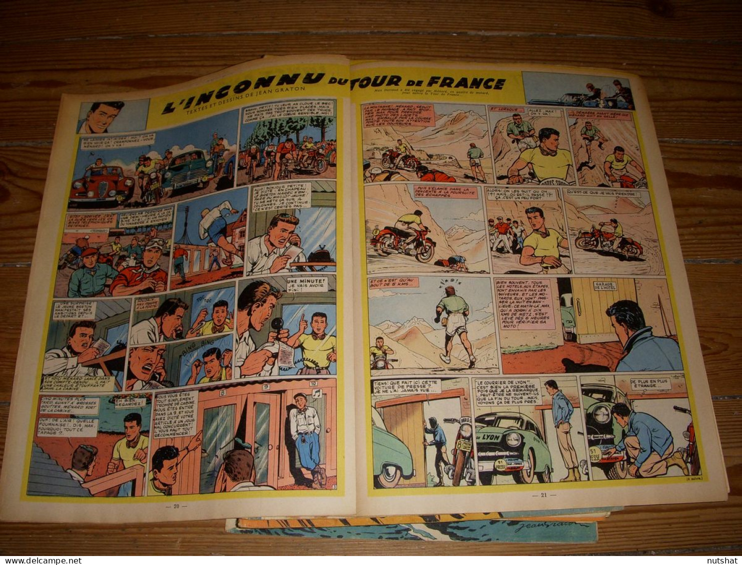 TINTIN 404 19.07.1956 BD L'INCONNU Du TdF De Jean GRATON BD Christophe COLOMB - Tintin