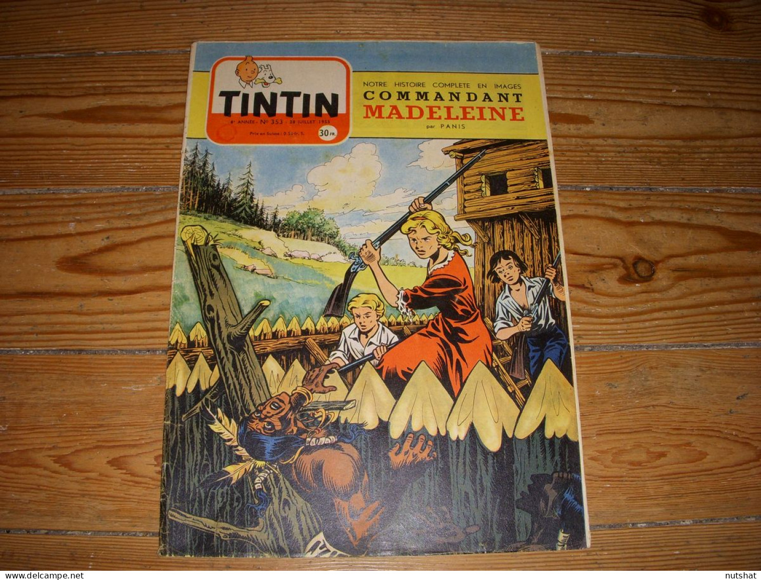 TINTIN 353 28.07.1955 AUTO DKW SONDERKLASSE Les MARTIENS SONT LA De VANDERSTEEN - Tintin