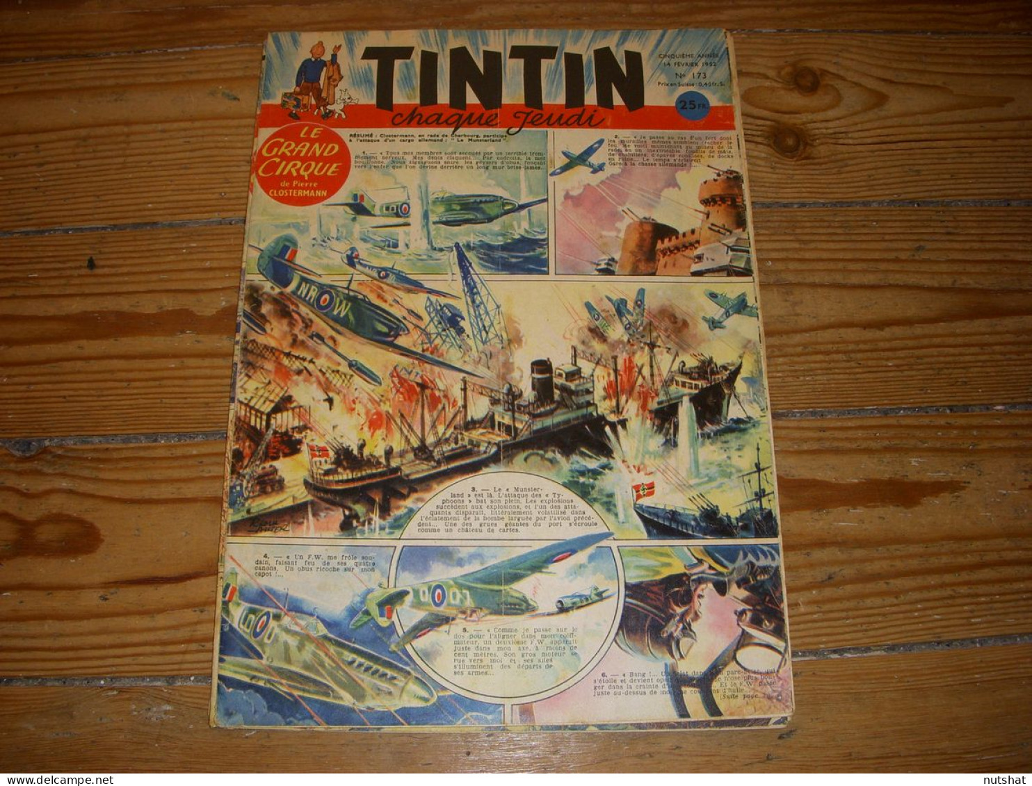 TINTIN 173 14.02.1952 BASKET Jacques DESSEMME MONSIEUR De BONNEVAL De CRAENHALS - Tintin