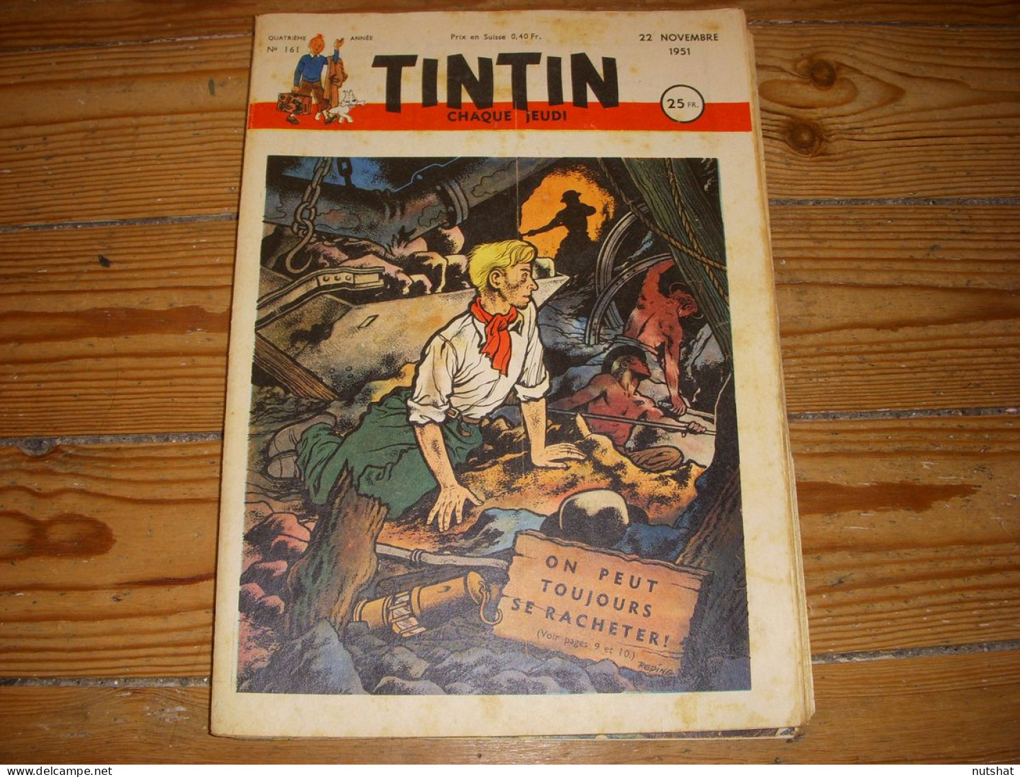 TINTIN 161 22.11.1951 TINTIN SPORTS La VOILE Le YOGA ABD EL KADER 1807-1883 - Tintin