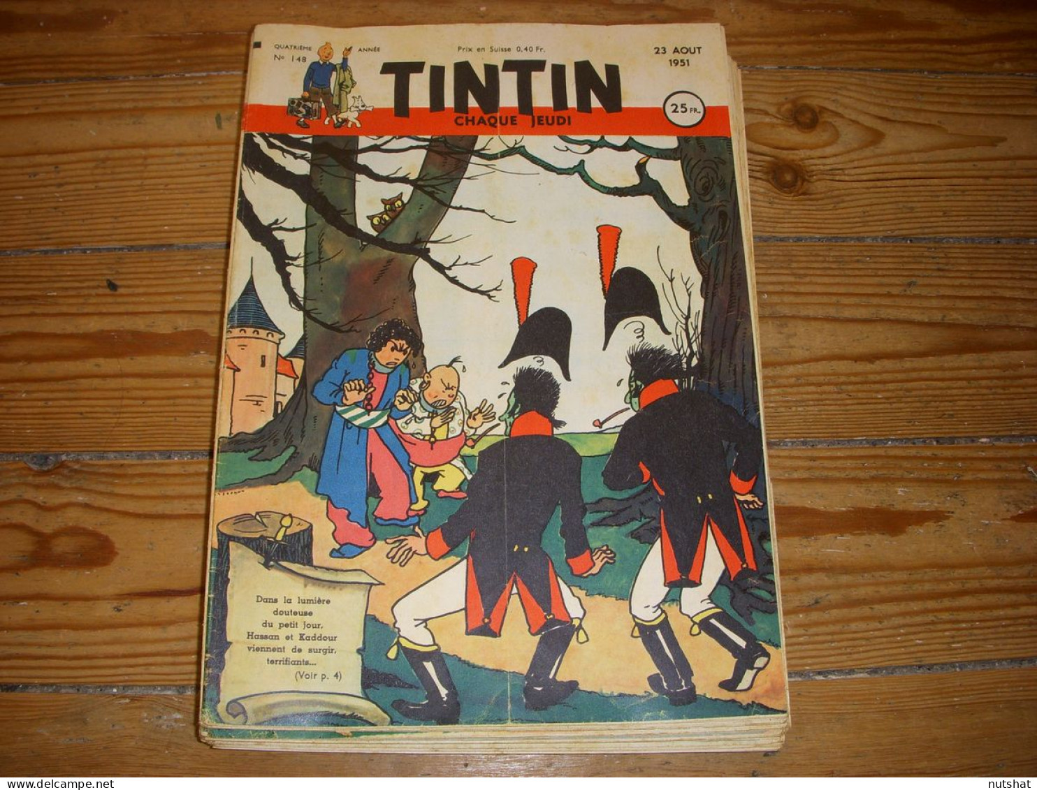 TINTIN 148 23.08.1951 Les MAMELUKS De BONAPARTE De Jacques LAUDY Edgar Allan POE - Tintin