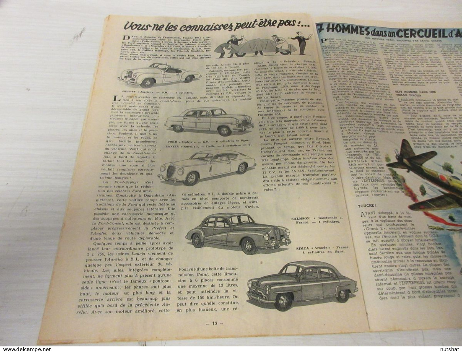 TINTIN 151 13.09.1951 MONSIEUR BARELLI De Bob De MOOR AUTOS JOWETT SALMSON SIMCA - Tintin