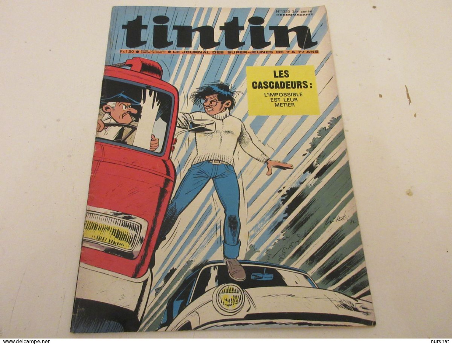 TINTIN 1253 02.11.1972 DOSSIER PEROU POSTER GOULVENN Et FOLKLO Michel VAILLANT   - Tintin
