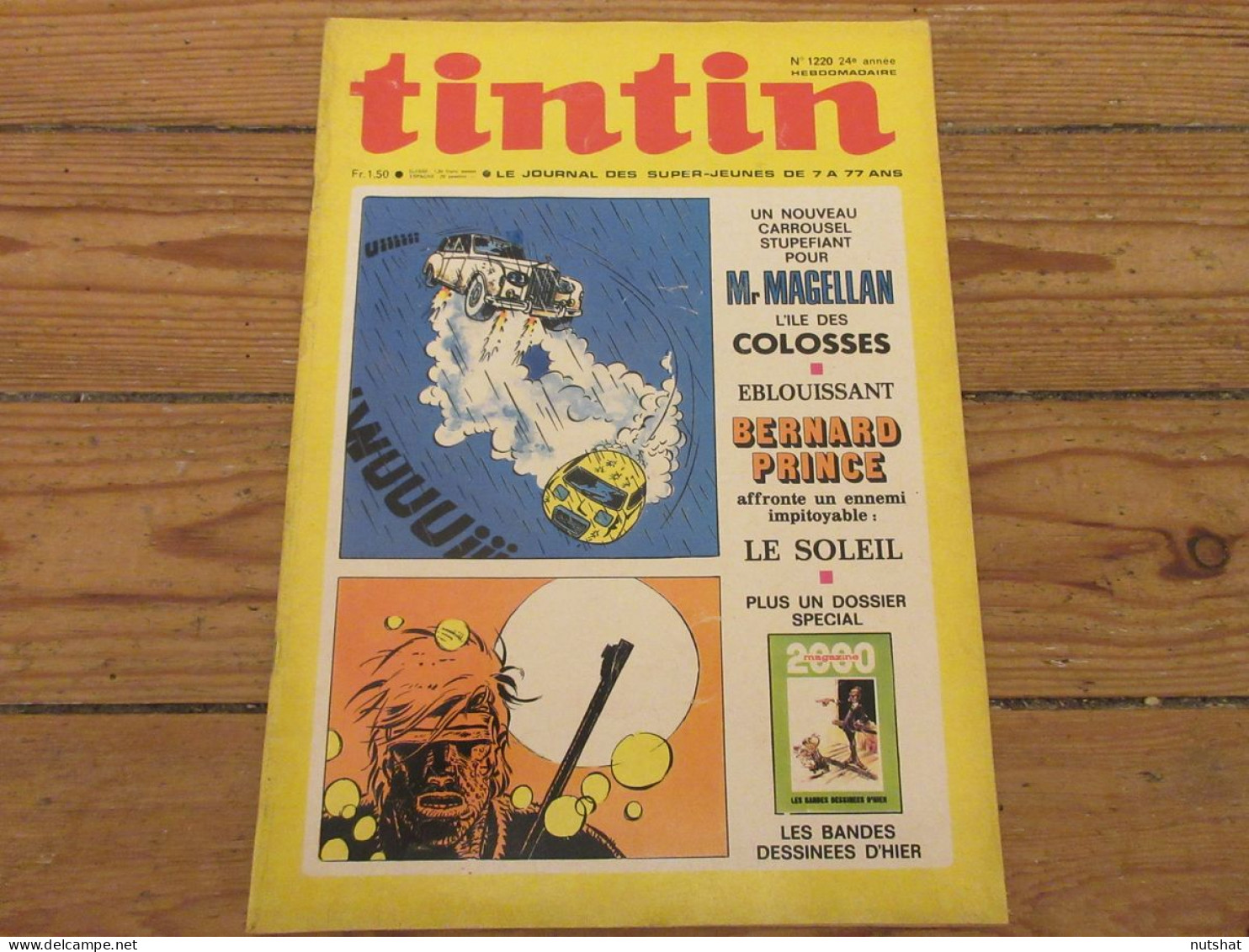 TINTIN 1220 16.03.1972 DOSSIER Les BD D'HIER Dick TRACY ENCYCLOPEDIE De La BD    - Tintin