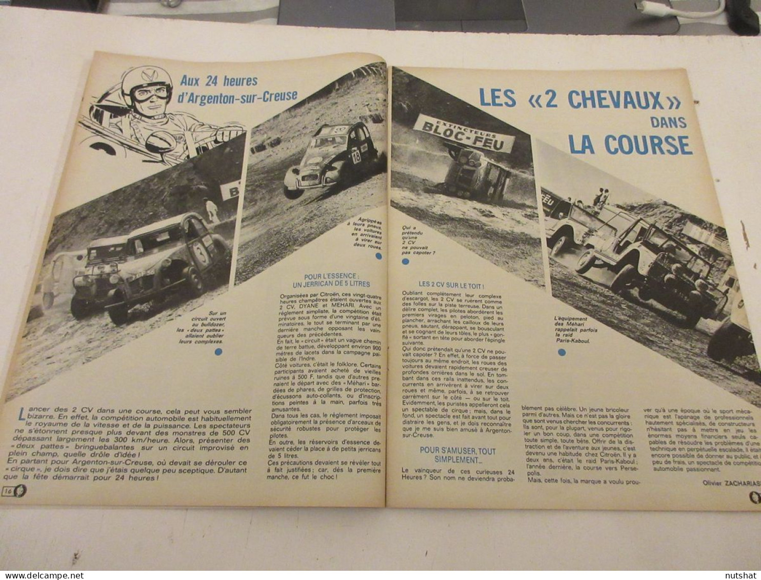 TINTIN 1251 19.10.1972 ENQUETE Ric HOCHET AUTO 24h ARGENTON 2CV SECRETS BD HERGE - Tintin