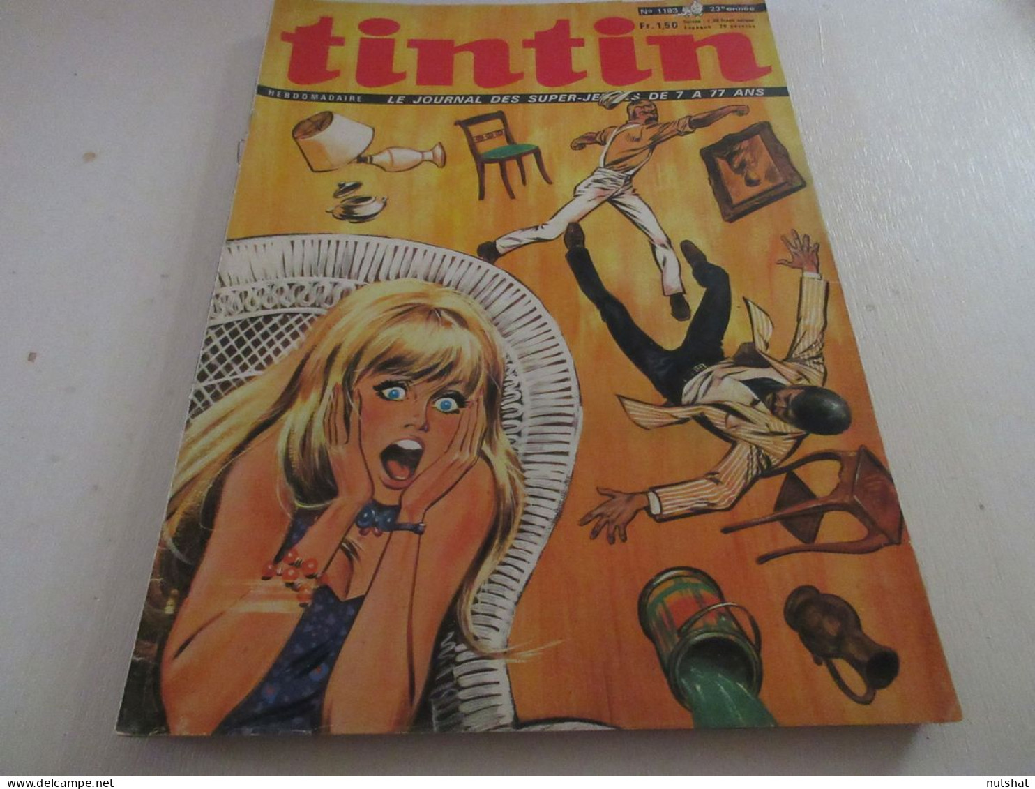 TINTIN 1193 09.09.1971 MOTO SUZUKI TC120 HISTOIRE COMPLETE Michel VAILLANT 8p.   - Tintin
