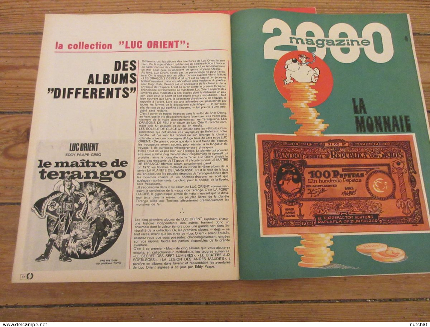 TINTIN 1218 02.03.1972 CRITIQUE BD Luc ORIENT ZOO Le LYCAON DOSSIER La MONNAIE   - Tintin