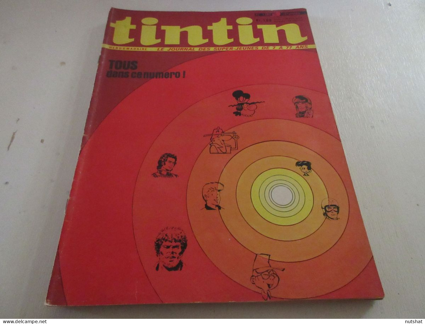 TINTIN 1182 24.06.1971 GUERRE 39-45 BARBAROSSA DOSSIER AUTO-STOP AUTO CITROEN SM - Tintin