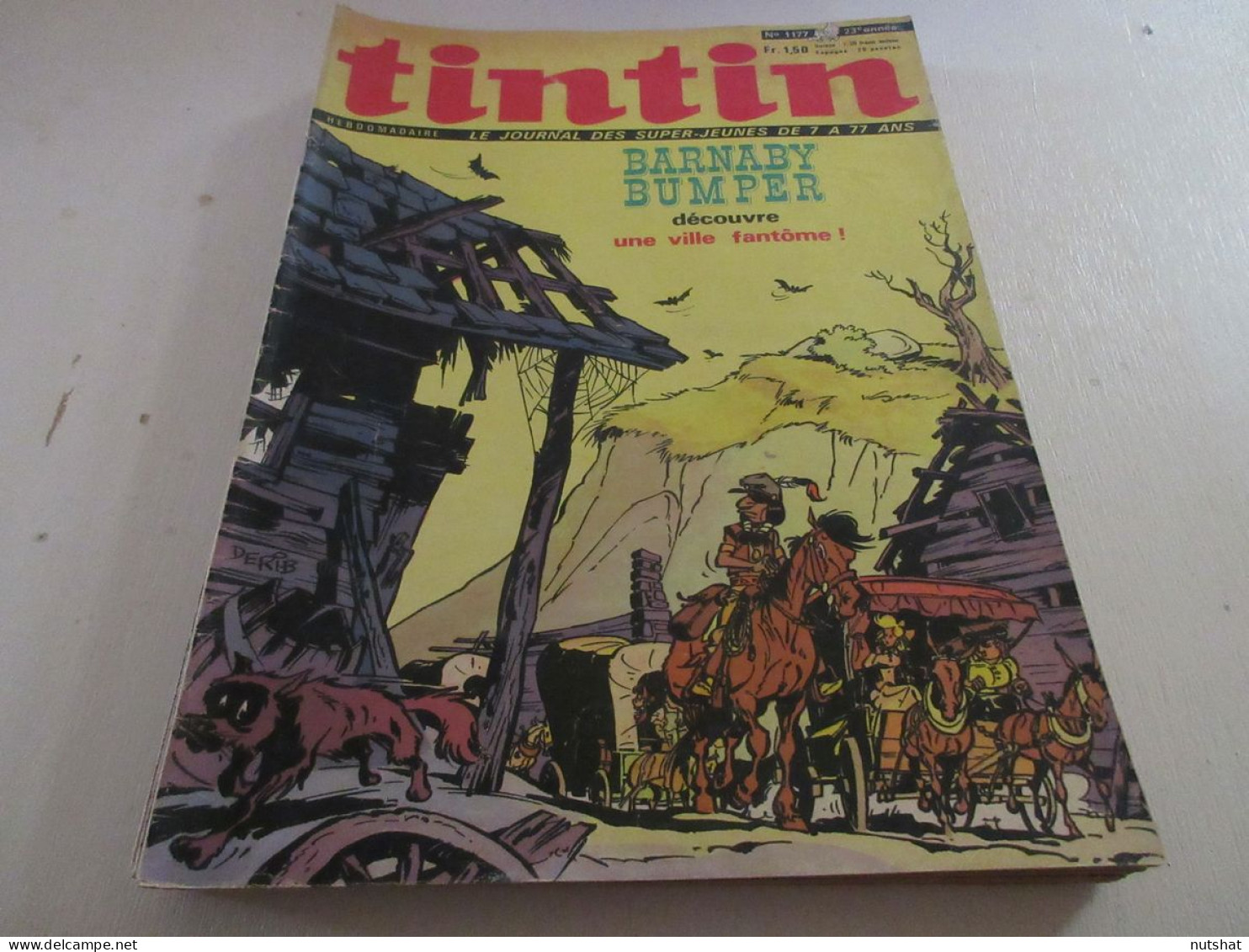 TINTIN 1177 20.05.1971 AUTO OPEL ASCONA DOSSIER VOILIERS CARICATURE Michel SIMON - Tintin