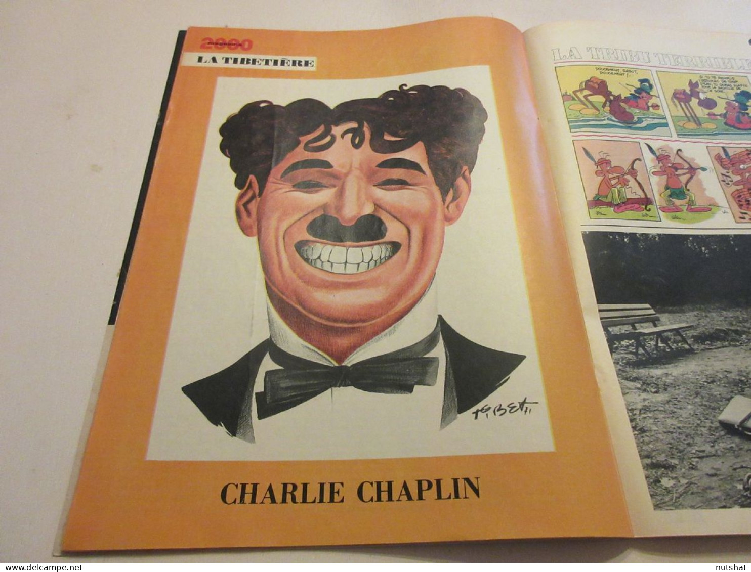 TINTIN 1174 29.04.1971 HISTOIRE COMPLETE Ric HOCHET CARICATURE Charlie CHAPLIN   - Kuifje