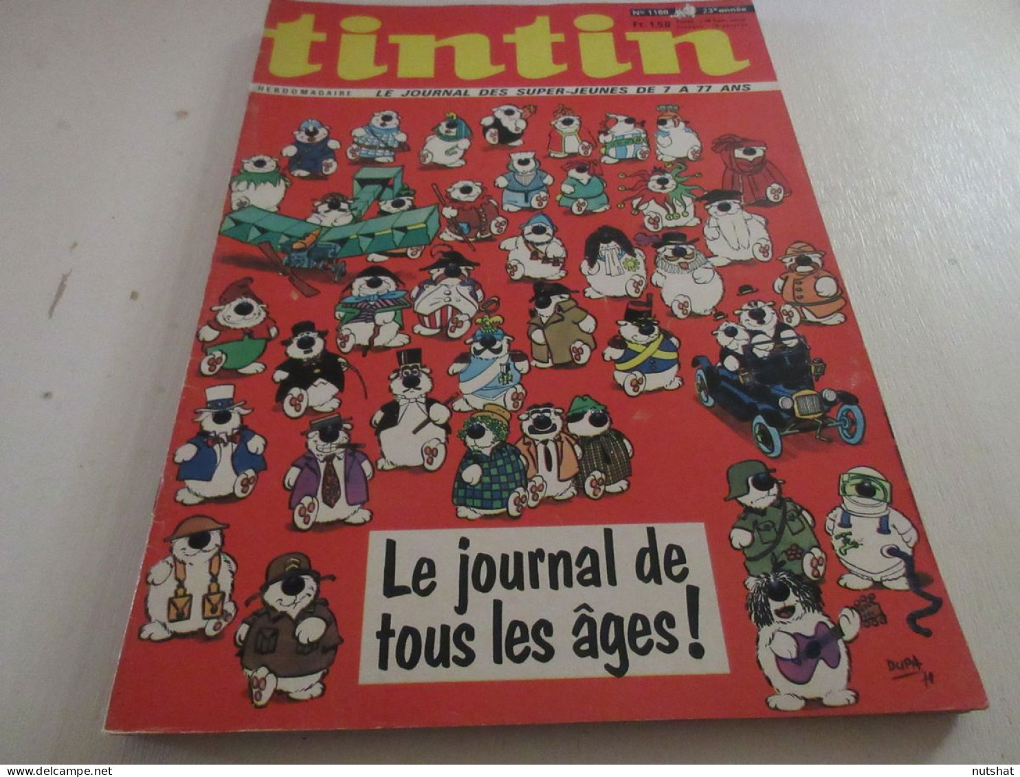 TINTIN 1166 04.03.1971 L'EVEREST DOSSIER Le BALLON DIRIGEABLE Von ZEPPELIN       - Tintin