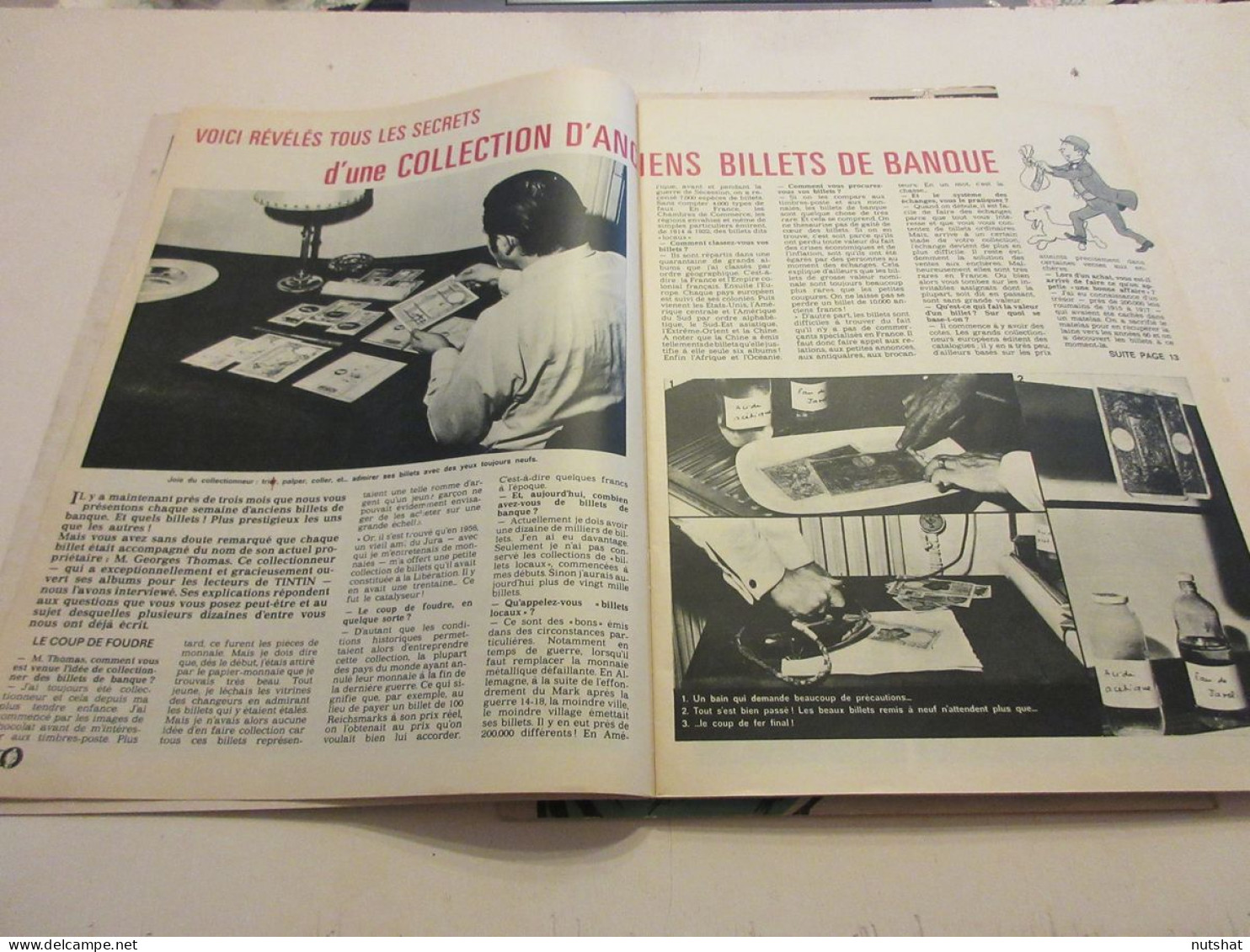TINTIN 1171 08.04.1971 COLLECTION BILLETS BANQUE LIGIER JS3 ALIX IORIX Le GRAND  - Tintin