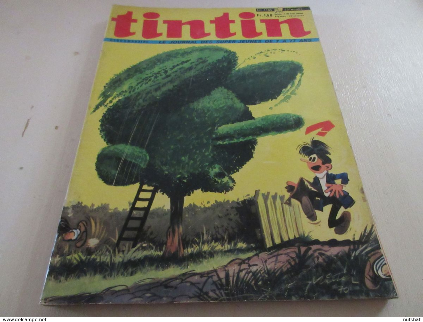 TINTIN 1165 25.02.1971 SERIE QUENTIN DURWARD Salvador DALI CARICATURE AZNAVOUR   - Tintin
