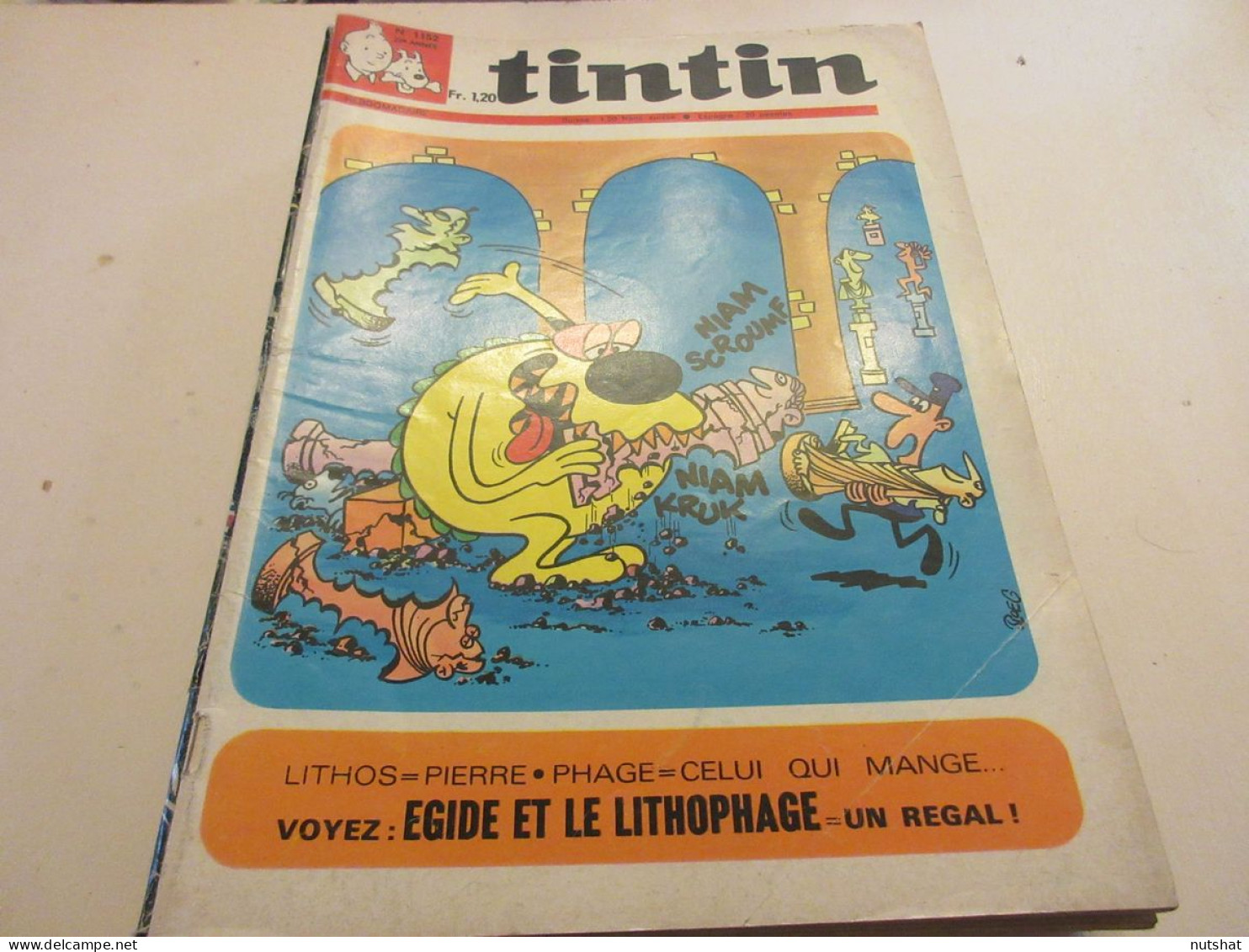 TINTIN 1152 26.11.1970 PARADE De L'ARMEE IMPERIALE Les JEUX De SOCIETE Le BLASON - Tintin