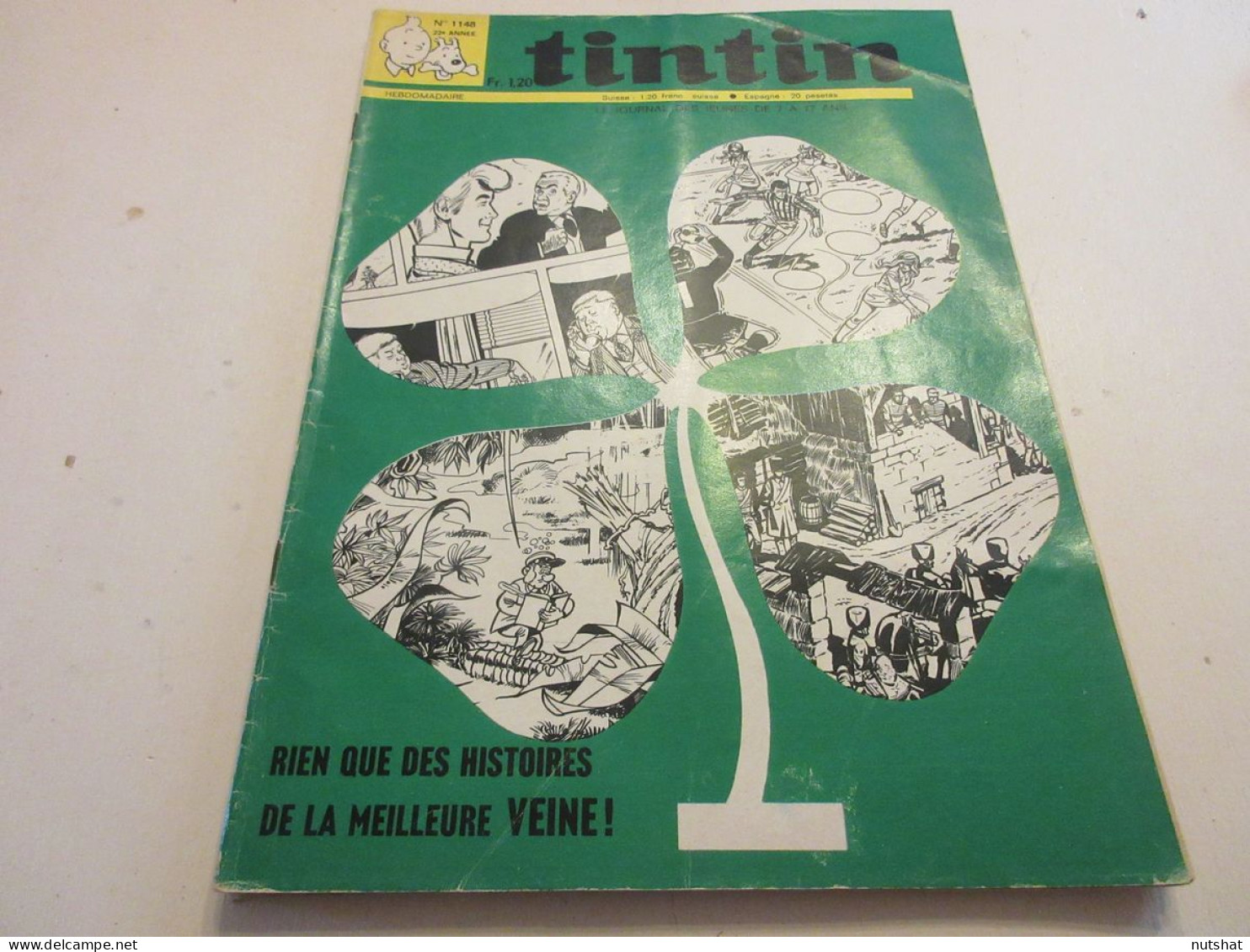 TINTIN 1148 29.10.1970 AVIATION BD Sur Georges MADON DOSSIER Le RAYON LASER      - Tintin