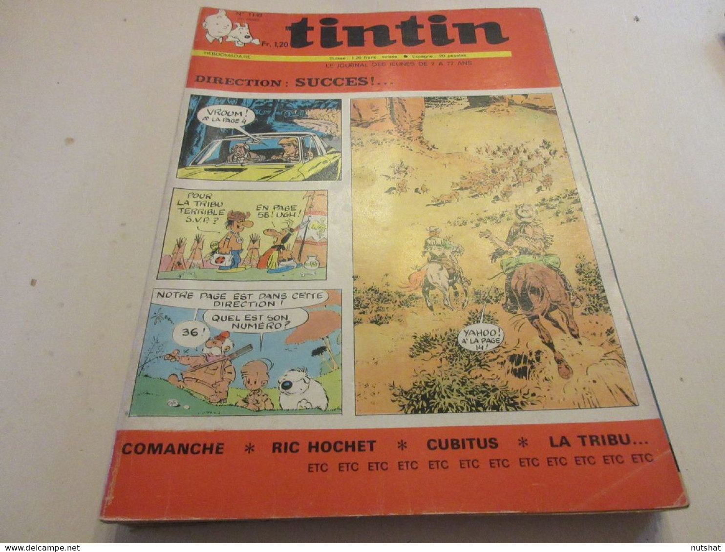 TINTIN 1143 24.09.1970 AVION CHASSEUR SUISSE CINEMA ANNE Des MILLE JOURS BOLEYN  - Tintin