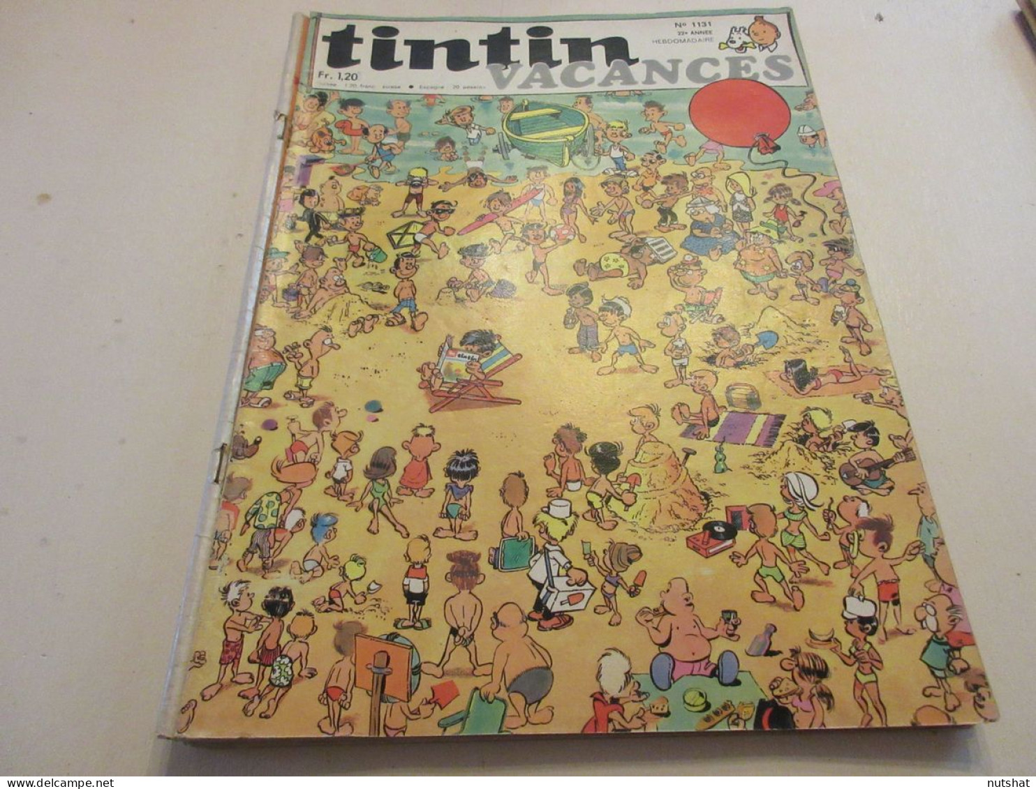 TINTIN 1131 02.07.1970 HISTOIRE COMPLETE Bernard PRINCE 8pages ENIGME Ric HOCHET - Tintin