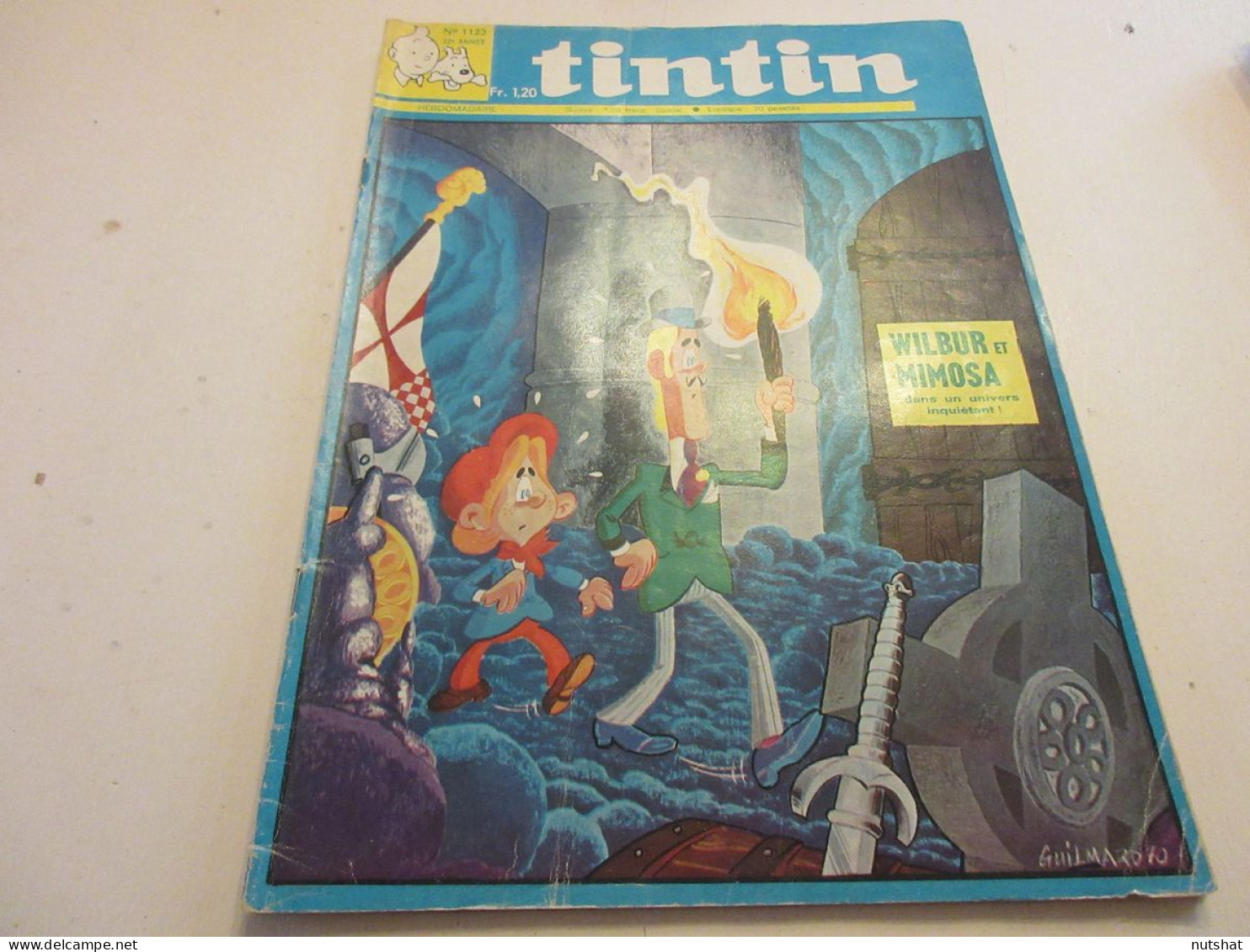 TINTIN 1123 07.05.1970 FOOTBALL Serge CHIESA AUTO F1 MATRA ELF MS80 JP BELTOISE  - Tintin