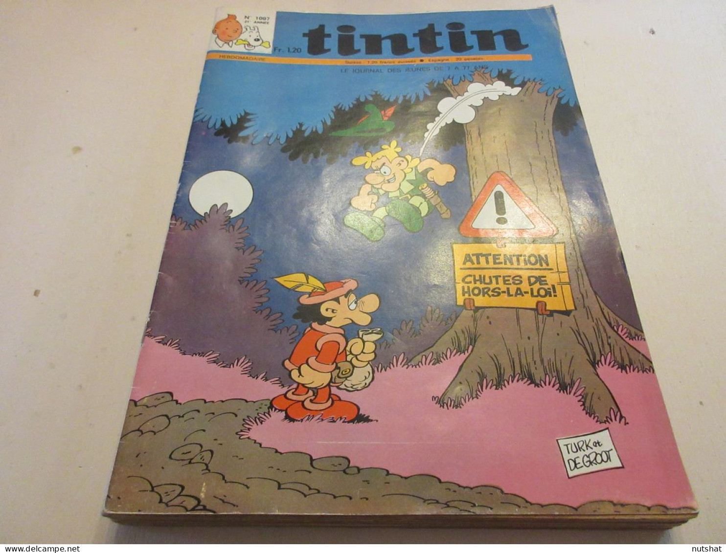 TINTIN 1097 06.11.1969 AVION CANADAIR ATHLE Nicole DUCLOS MERCKX Au MUSEE GREVIN - Tintin