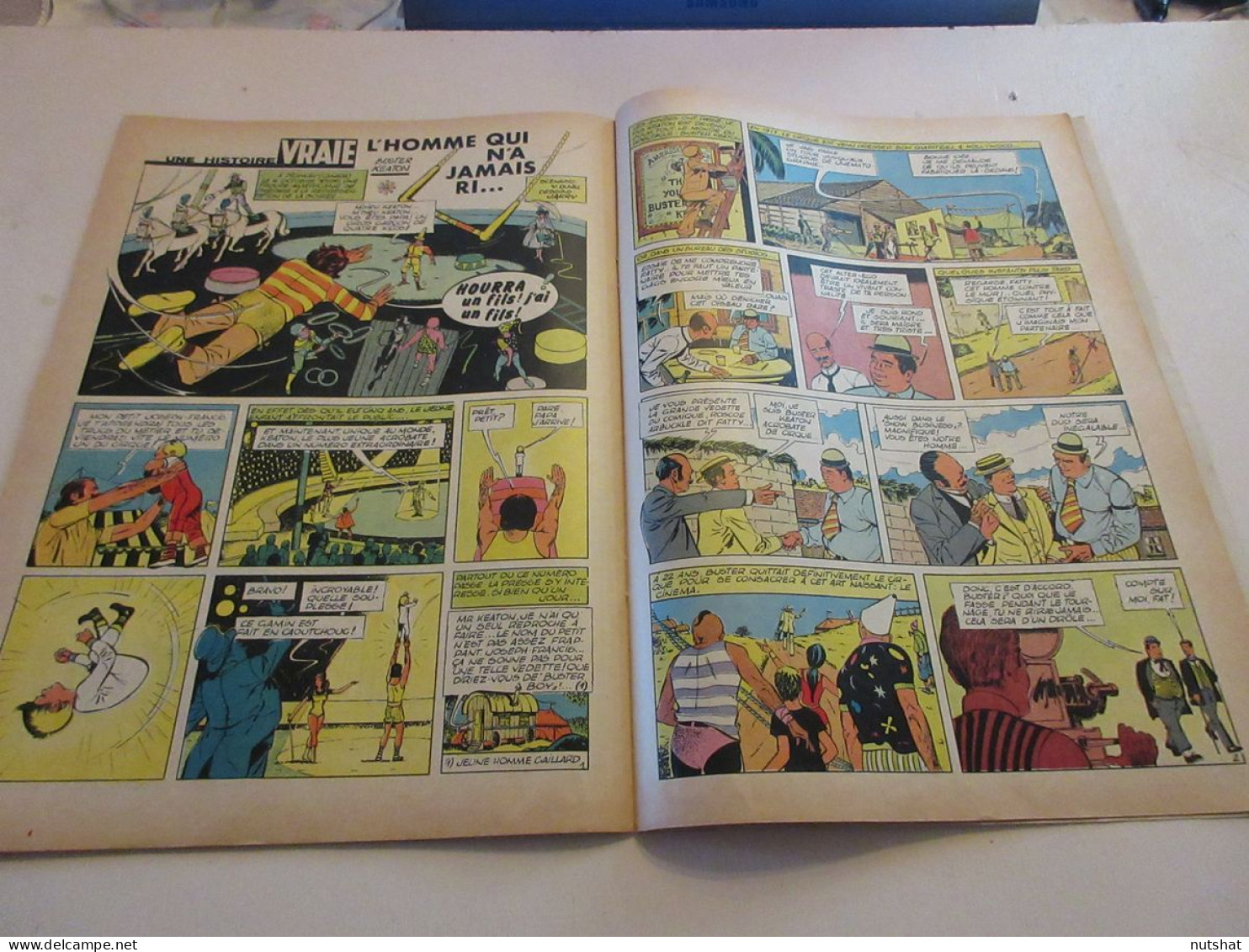 TINTIN 1091 25.09.1969 SAFARI RESERVE De THOIRY CDT COUSTEAU Buster KEATON En BD - Tintin