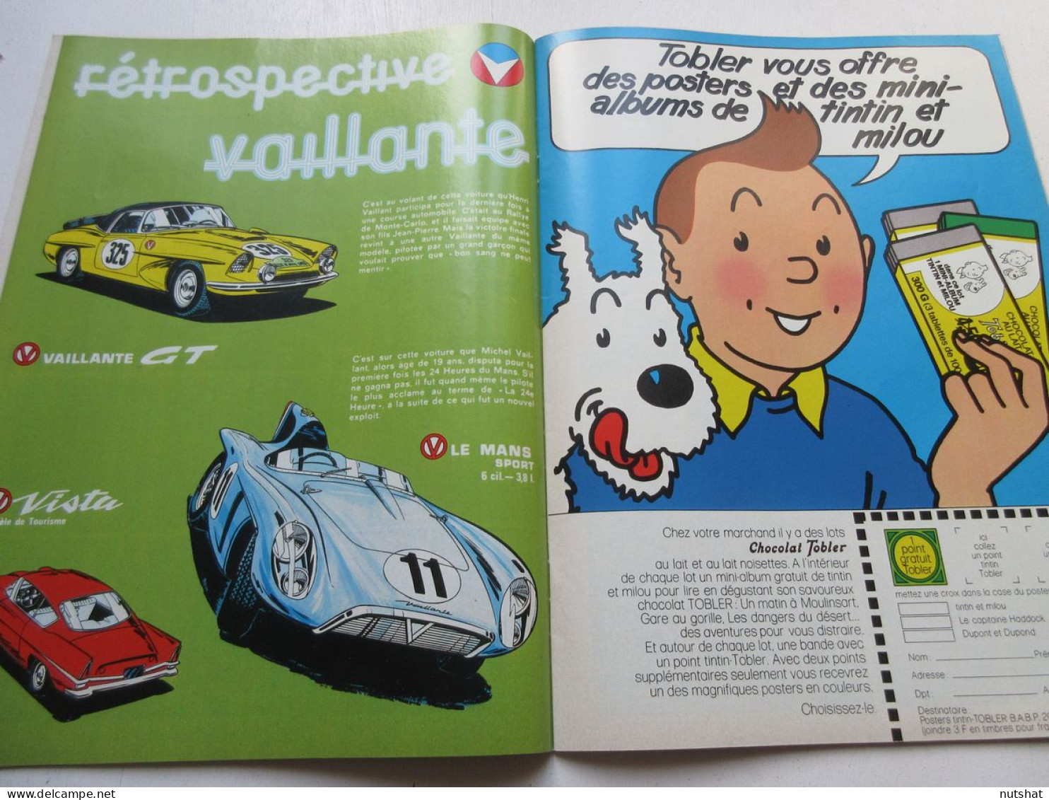 TINTIN 019 15.05.1973 AUTO RETROSPECTIVE VAILLANTE MUSIQUE Les VARIATIONS        - Tintin