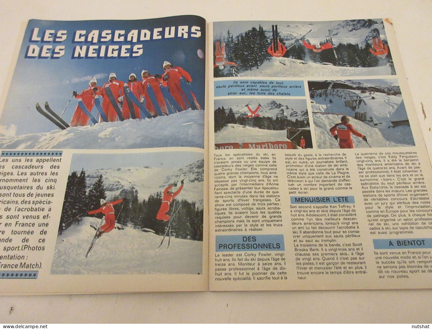 TINTIN 014 10.04.1973 Le MOTO CROSS Haroun TAZIEFF Les CASCADEURS Des NEIGES     - Tintin