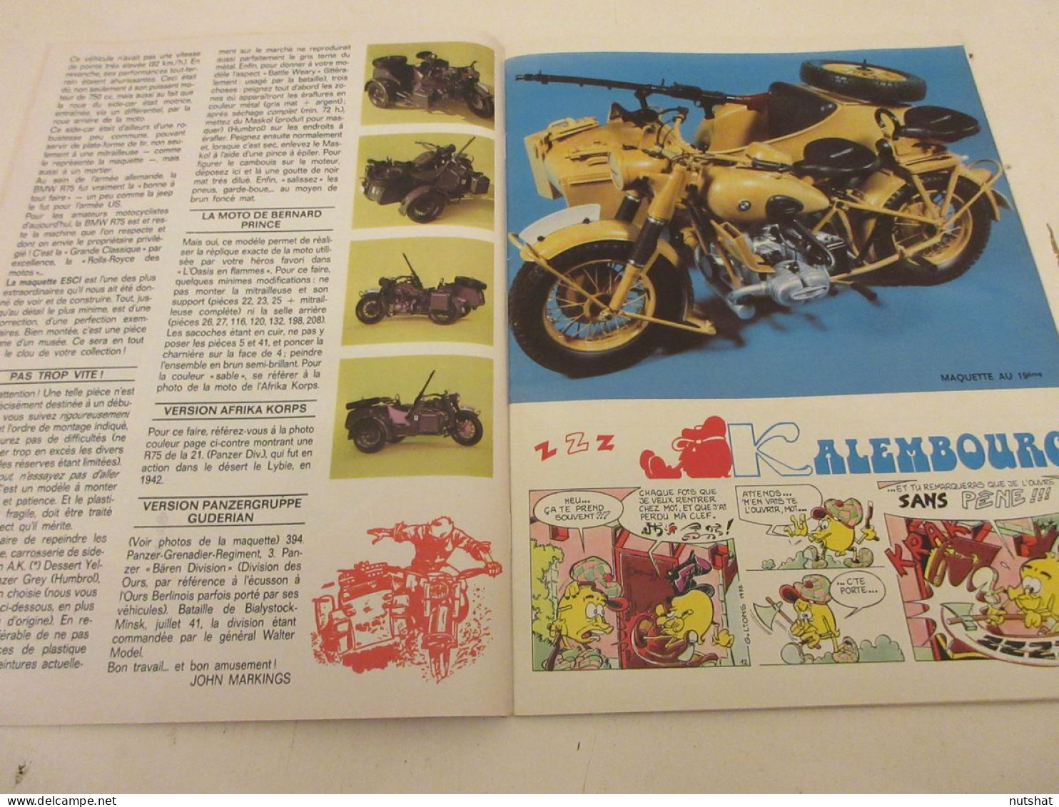 TINTIN 013 03.04.1973 Le JUDO Le GRAND BAZAR Des CHARLOTS Bernard PRINCE BMW R75 - Kuifje