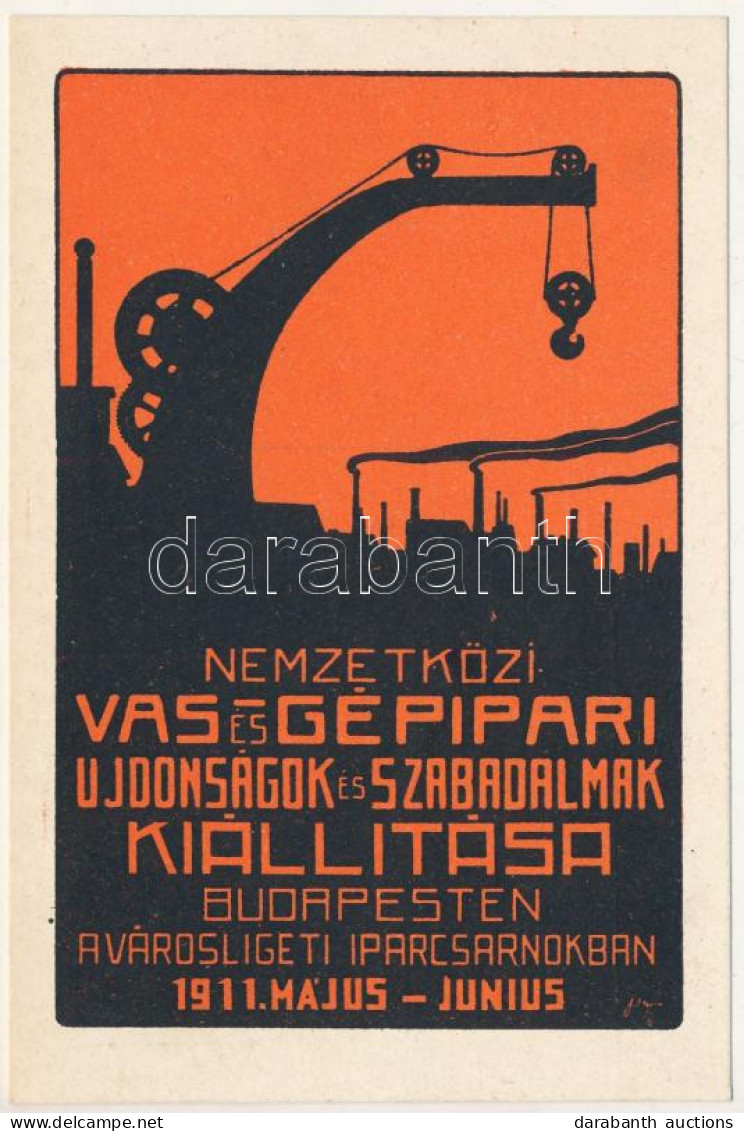 ** T2 1911 Nemzetközi Vas és Gépipari újdonságok és Szabadalmak Kiállítása Budapesten A Városligeti Iparcsarnokban. Rekl - Zonder Classificatie