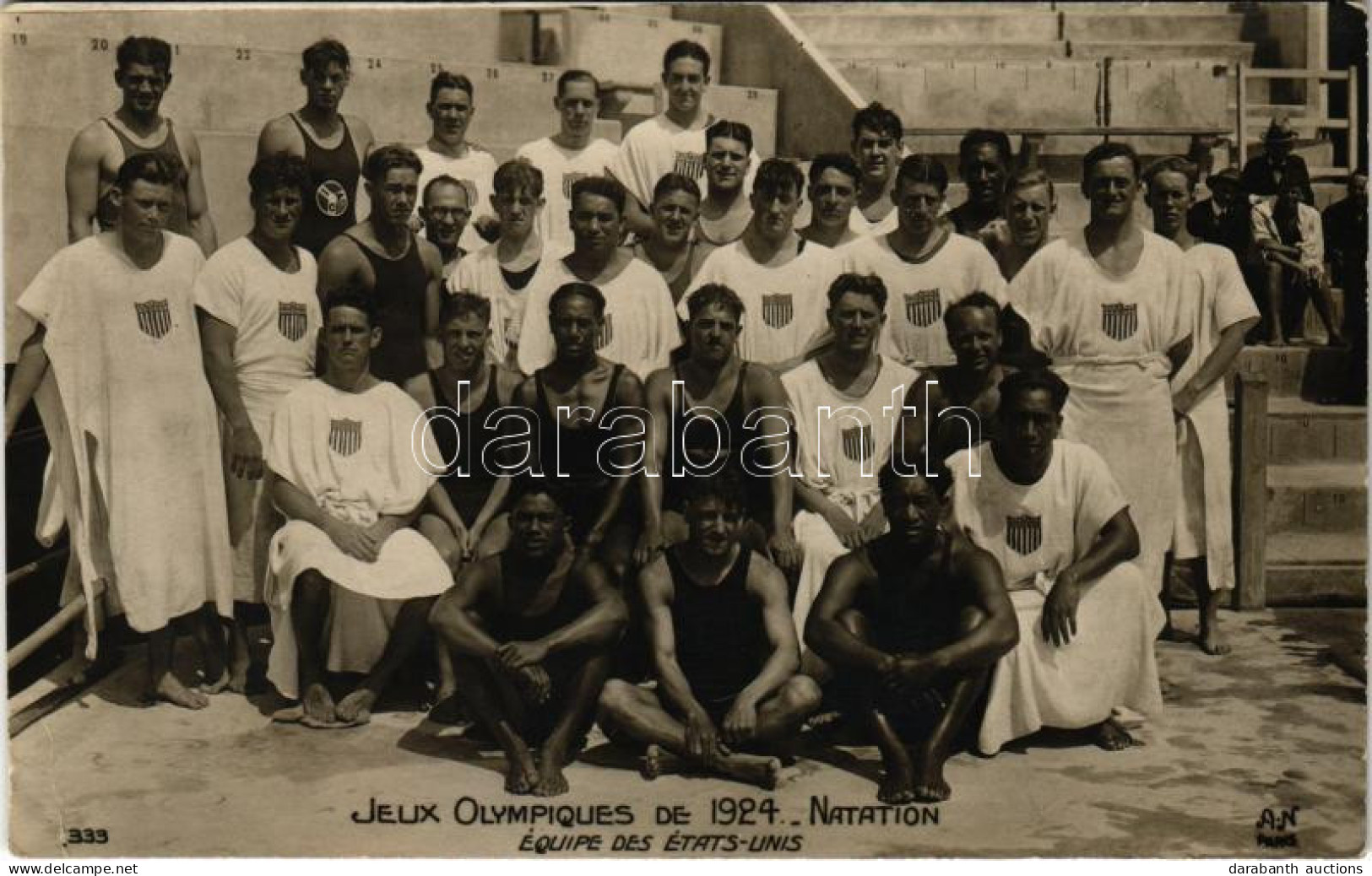 * T2/T3 Jeux Olympiques De 1924 - Natation Équipe Des États-Unis / 1924. évi Nyári Olimpiai Játékok Párizsban, Amerikai  - Zonder Classificatie