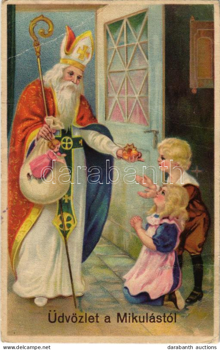 ** T3 Üdvözlet A Mikulástól / Saint Nicholas With Toys (EB) - Ohne Zuordnung