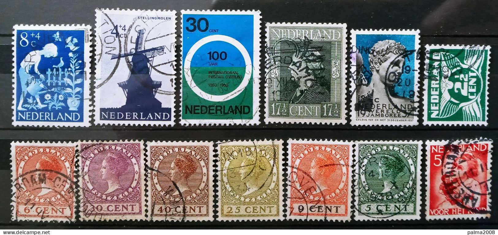 HOLANDA - LOTE 13 SELLOS USADOS - LOS DE LA FOTO - Used Stamps