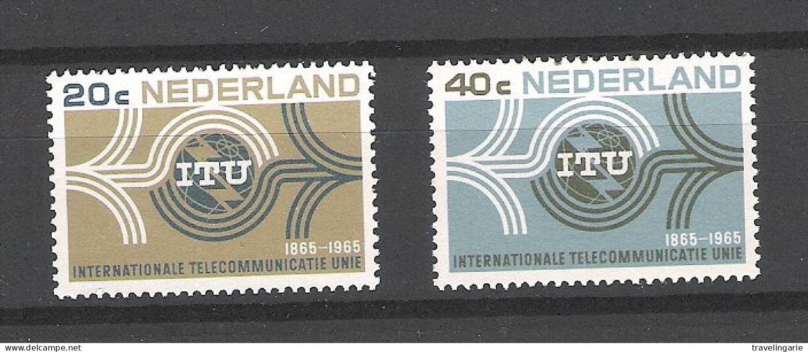 Netherlands 1965 I.T.U. Telecommunications Cent. MNH ** NVPH 840/41 Yvert 814/15 - Ungebraucht