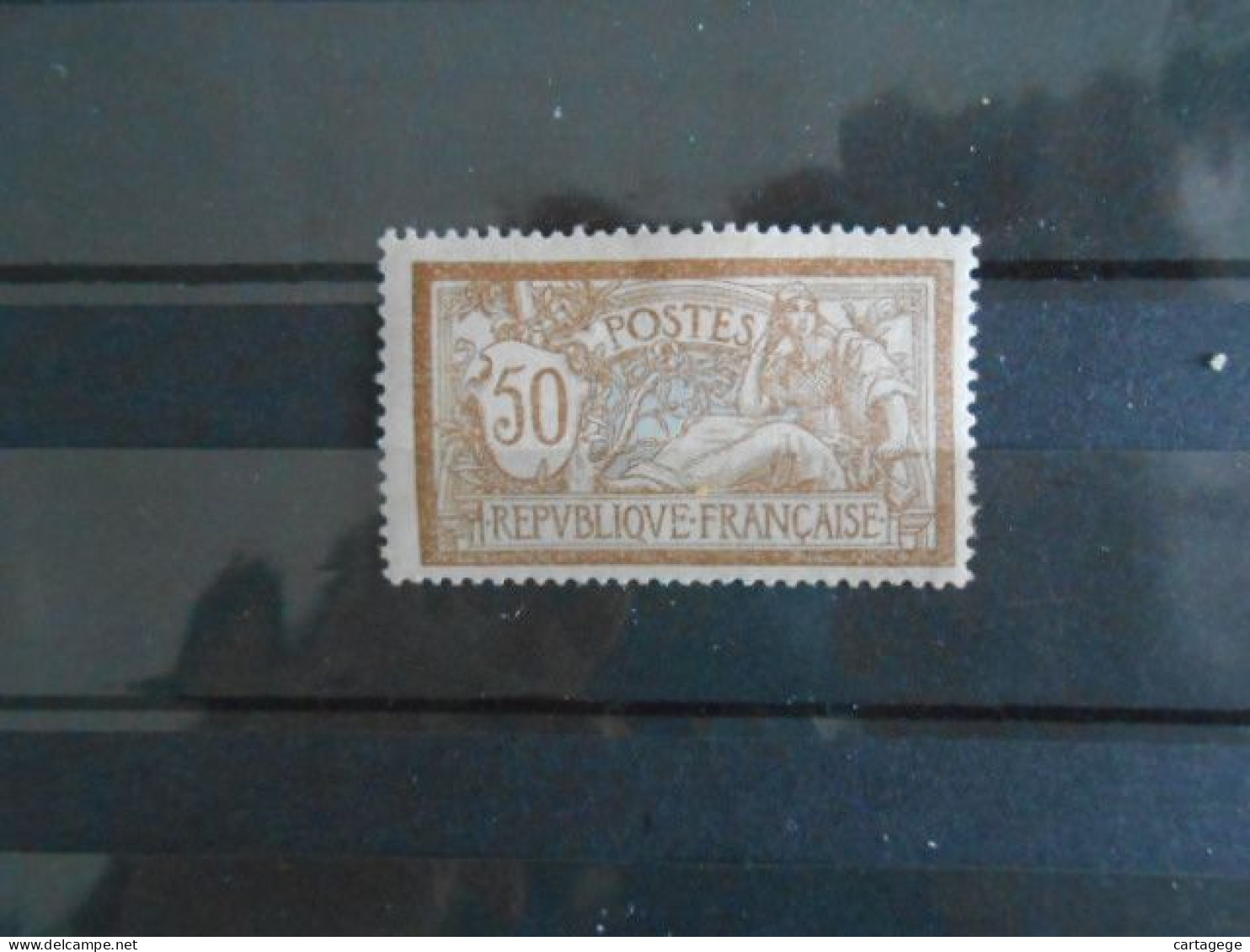 FRANCE YT 120 TYPE MERSON 50c. Brun Et Gris* - 1900-27 Merson